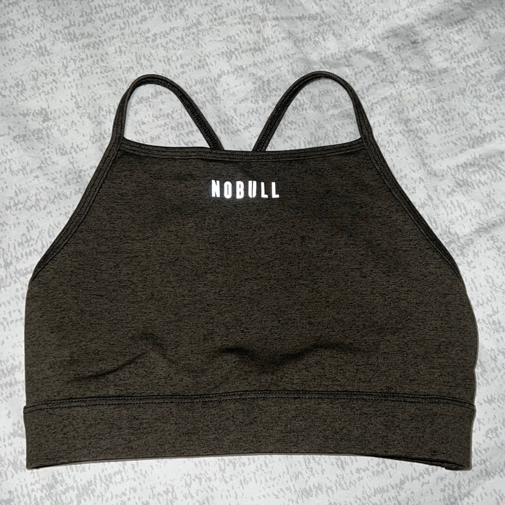 NoBull Project dark green sport bra